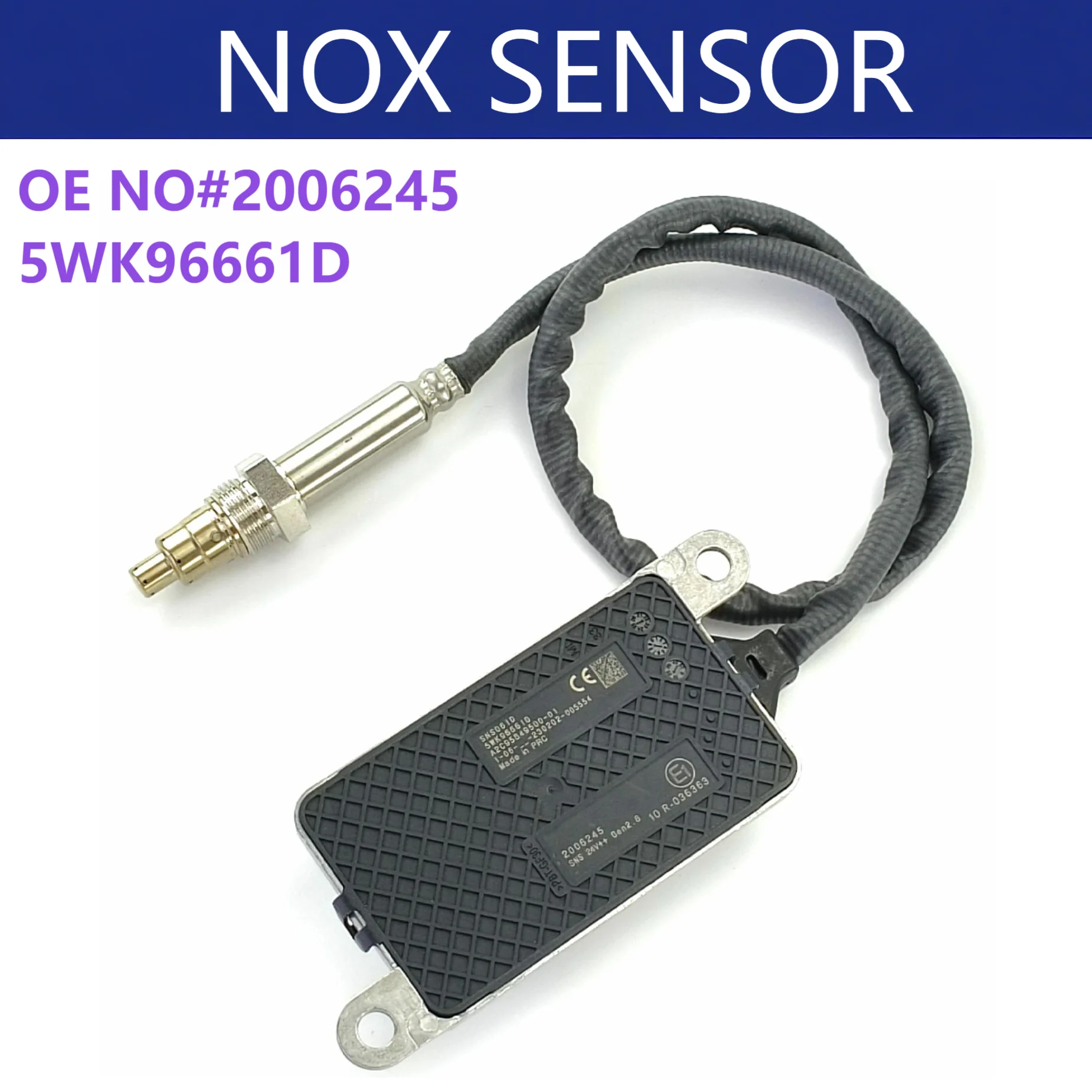 

High Quality For DAF Truck OEM 5WK96661D 2006245 2236408 1973525 1904788 2006243 1973527 24V Nitrogen Oxygen NOx Sensor 24V