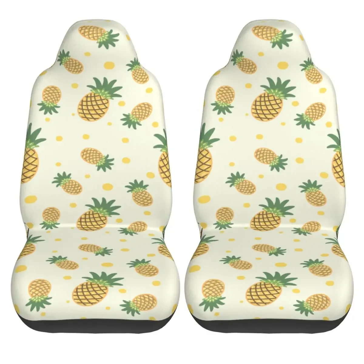 Fresh Pineapple Fruits Car Seat Cover Protector Interior Accessories Suitable For All Kinds Models Seat Covers Seat Protector