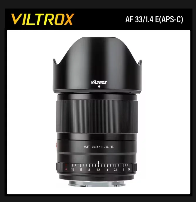VILTROX 13mm 23mm 33mm 56mm F1.4 voor Sony E Lens Autofocus Prime Groot diafragma Lens Sony Camera A6500 A6400 A6600 ZV-E10 FX30