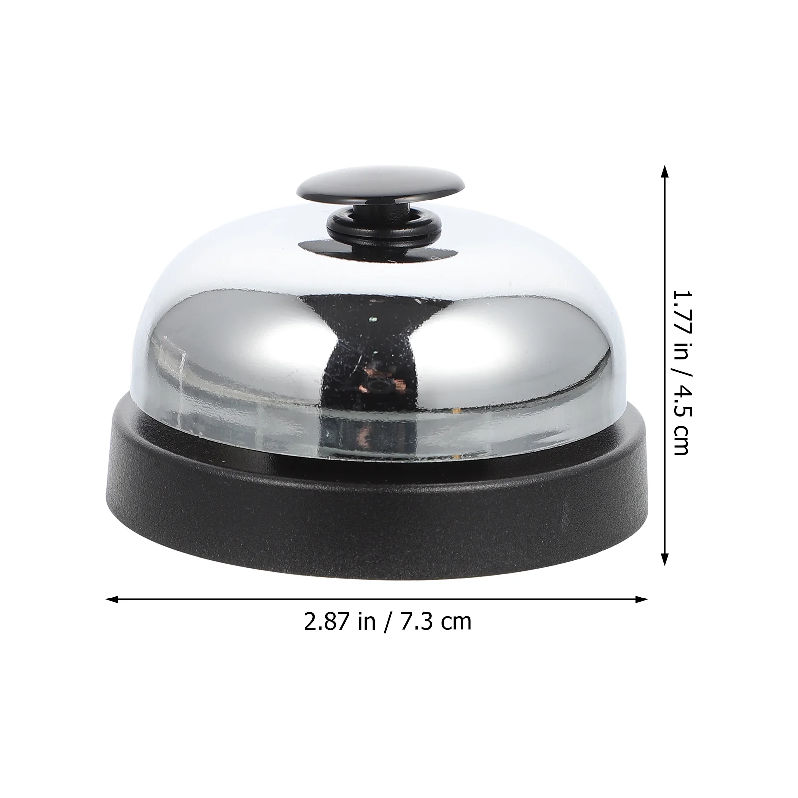 Game Bell Ring Doorbell Chime Hand Pressing Table Calling Service Reception Chrome Plastic Counter Bar Ringing