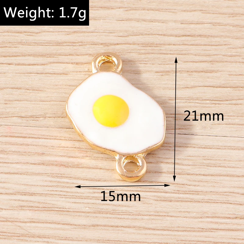 10 Stück süße Lebensmittel Charms Emaille Dessert Donut Charms Anhänger für Schmuckherstellung Ohrringe Halskette Armband DIY Handwerk Zubehör – Detail 5