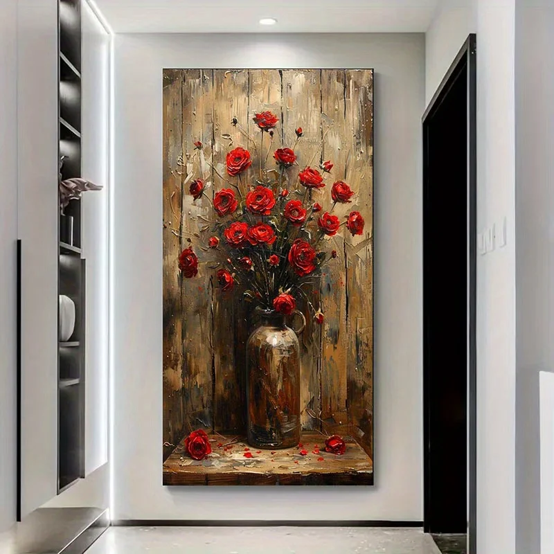 

Tree in Mystical Forest Canvas Frameless Poster for Living Room, Bedroom, Home Office Modern Magical Woodland Decor