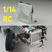 SCALECLUB RC 1/14 Truck Radiator Grille Cooler SX-TY-1 For Tamiya 1/14 770s FH16 AROCS TGX RC Tractor Truck Parts Accessories