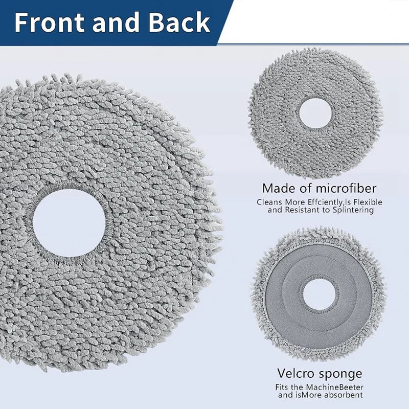 Suku Cadang Pengganti ABBR untuk Roborock Qrevo Curv/Qrevo Edge, Aksesori Penyedot Debu Q Revo Curv Q Revo Edge