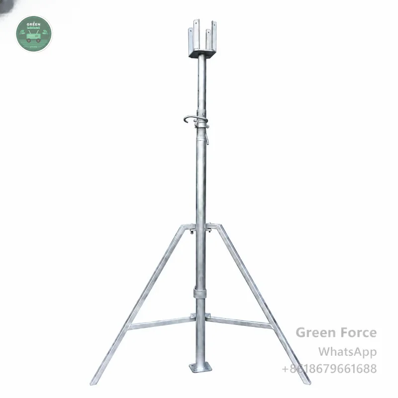 Industrial-Style Adjustable Galvanized Scaffold Support Columns for High-Strength Building Frames