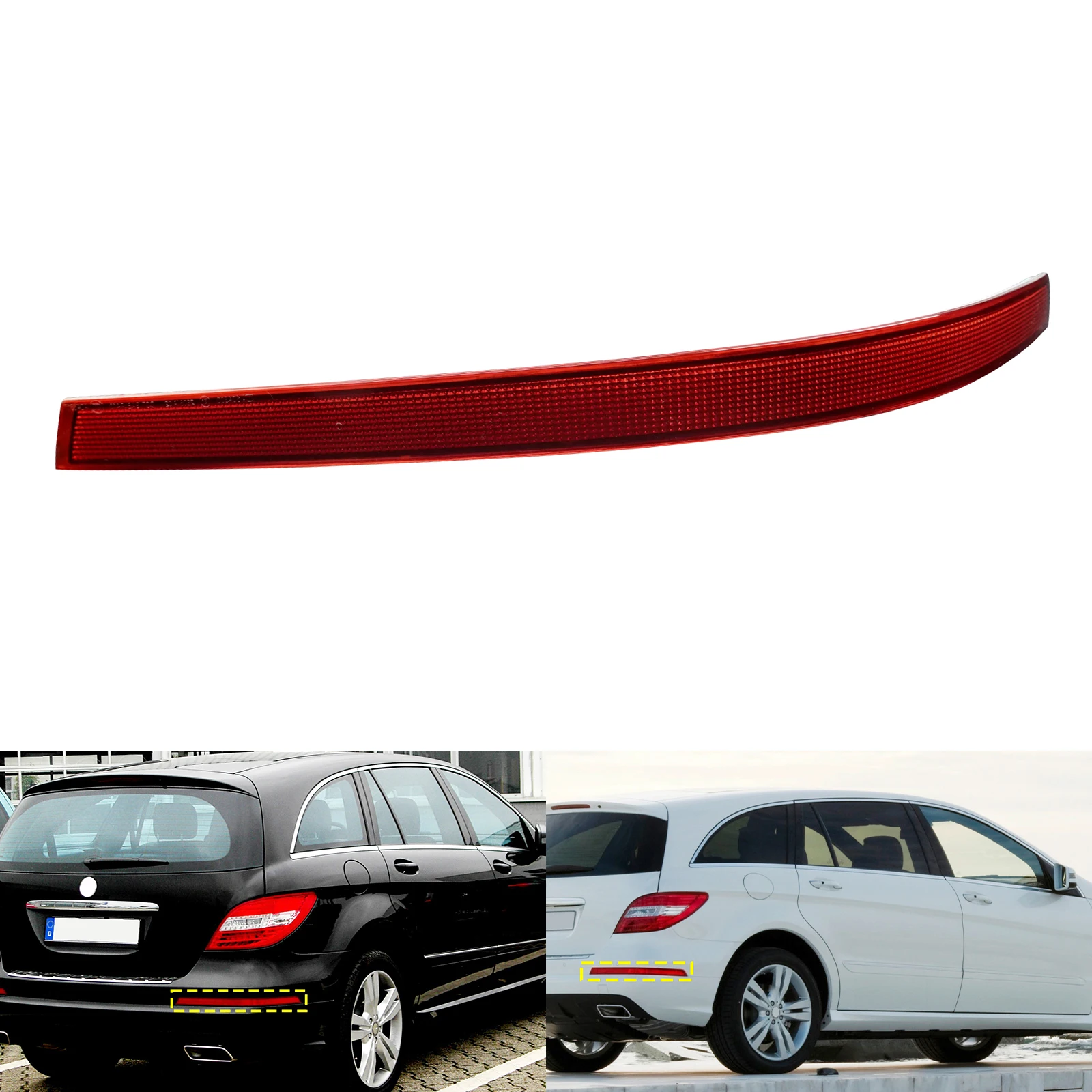 

Для Mercedes R Class W251 06-10 отражатель правого заднего бампера без света A2518200274