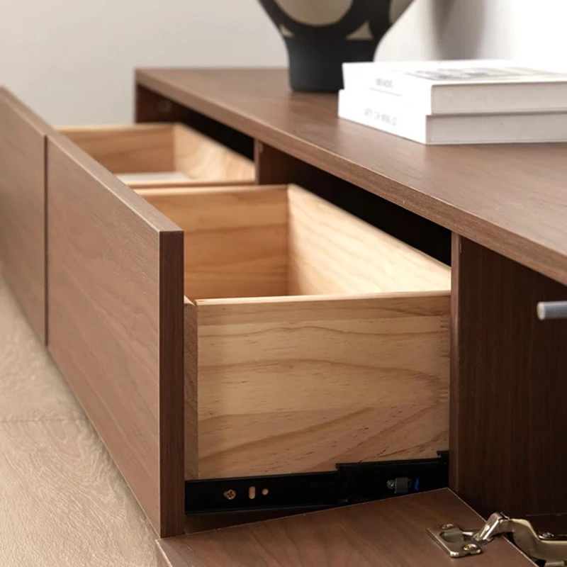 حامل تلفاز كلاسيكي ريفي ممتاز بسيط لغرفة المعيشة حامل تلفاز على الأرض مع أدراج تخزين أثاث منزلي #4