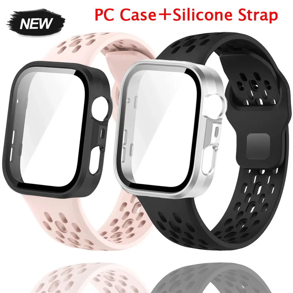 PC ケース + シリコンストラップ Huawei Watch Fit 4 Pro 通気性リストバンド Huawei Watch Fit 3/4 アクセサリーブレスレット用交換可能