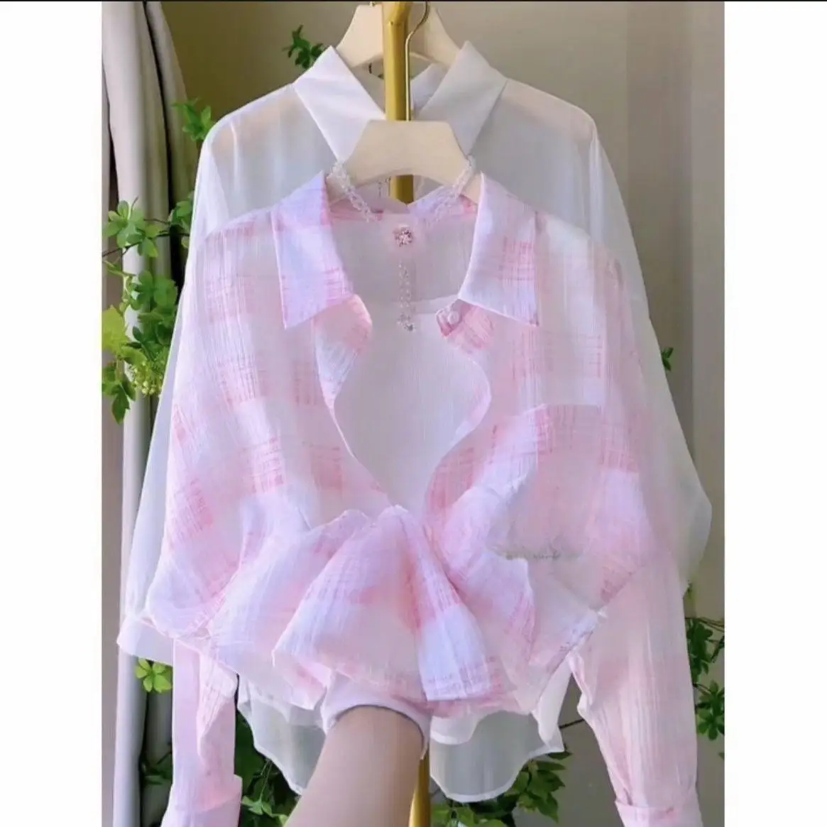 Faionable Design Sonnenschutz Long Sve Damen irt Casual Atmungsaktive Frühling Herbst Neue Sle Kleine Größe Top