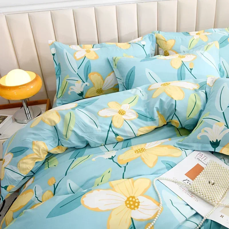 Flower Pattern Duvet Cover 220x240,Comfortable Soft Bedding Quilt Cover 200x200/210x210【No Pillowcases】