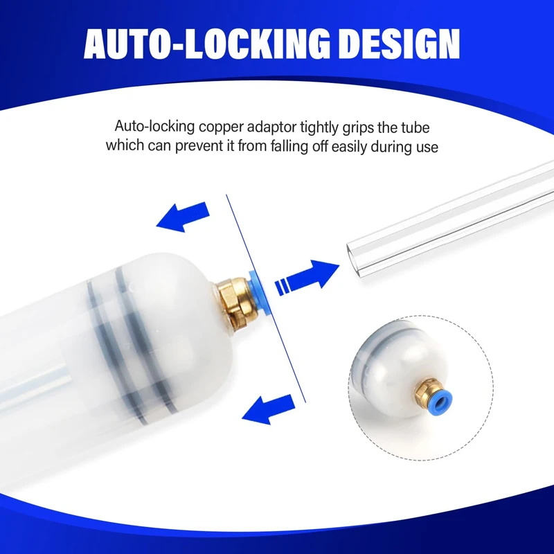 Reusable Car Oil Fluid Extractor Auto Oil Change Syringe with Hose Manual Fuel Suction & Filler Fluid Oil Change Evacuator Pump