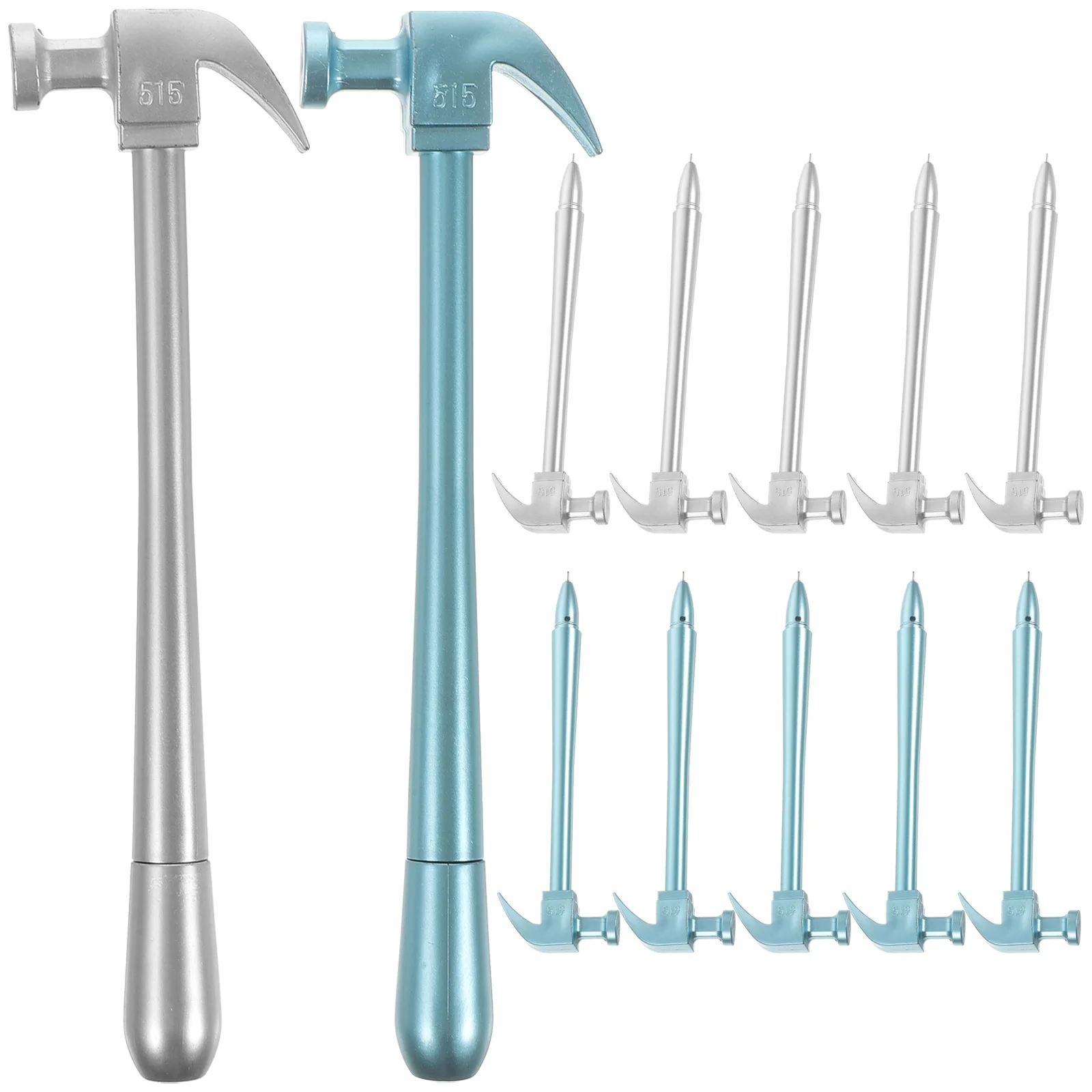 

12 шт. компактные гелевые ручки в форме молотка, удобные ручки для письма для студентов, детей, дома, кабинета, офиса, канцелярские принадлежности