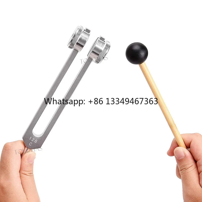 

In Stock Medical Hearing Test Neuro Diagnostic Unit Aluminum Alloy 128Hz Tuning Fork With Hammer Hot Sale