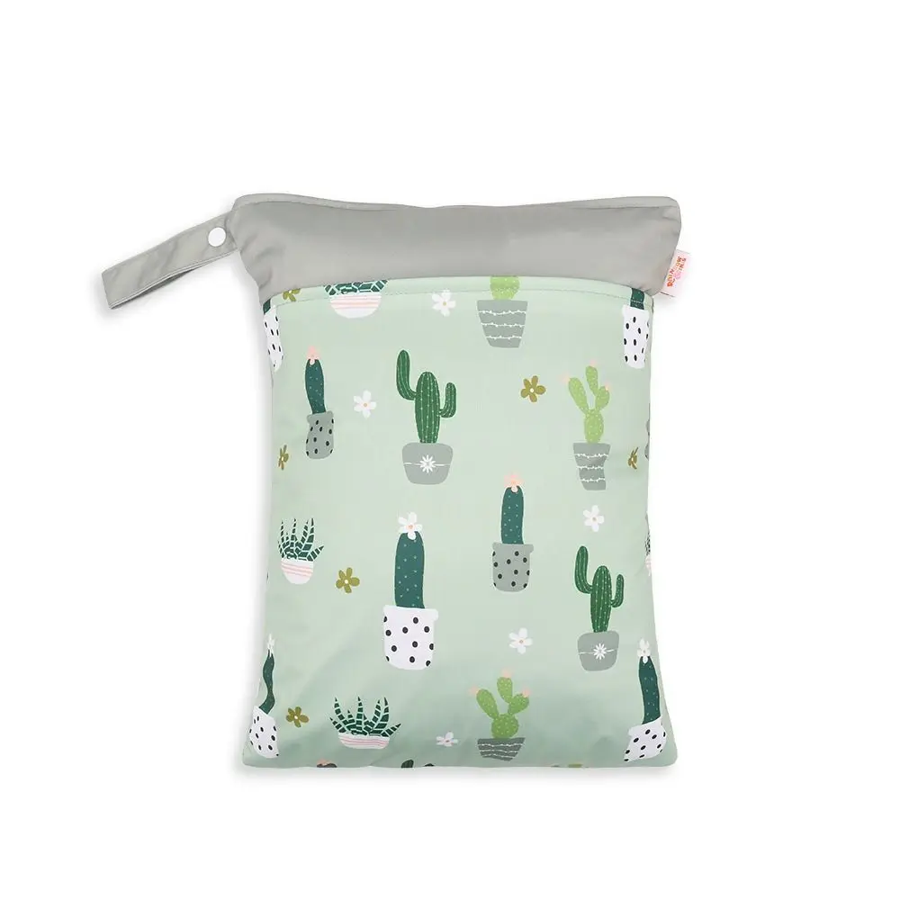 Waterproof Waterproof Diaper Bag with Handle Washable Portable Mommy Bag Separate Wet Dry Nordic Style Diaper Wetbag