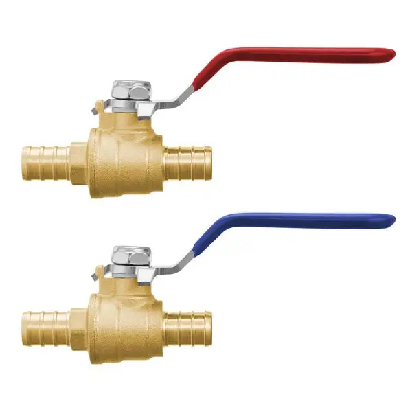 

Шаровой кран PEX, 10 шт., 1/2 дюйма, латунный шаровой кран PEX, полнопортовый латунный шаровой кран