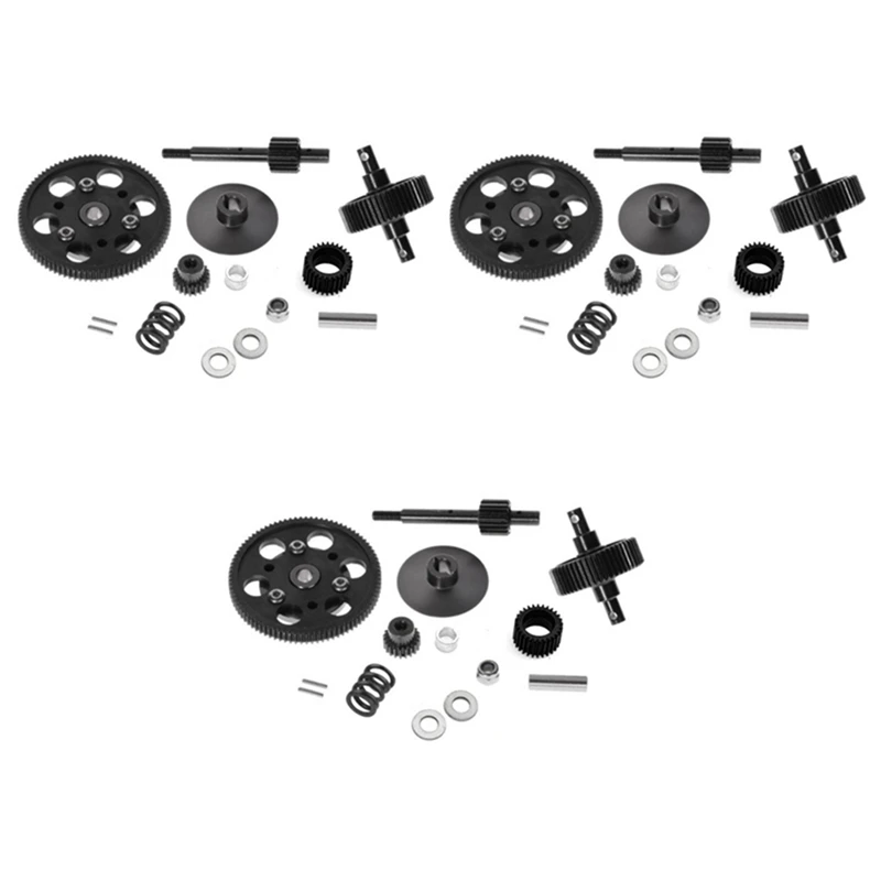 

3X HD Steel Drive Transmission Straight Gears Set For 1/10 RC Crawler Car Axial SCX10 Gearbox Parts