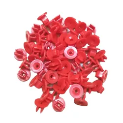 30pcs Plastic Screw Grommets Nylon Nut For FORD Under-Body Shield Nut Set Red W702438-S300 Interior Accessories Part Tool
