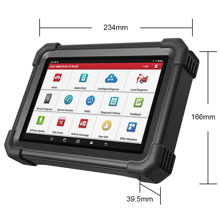 X431 immo elite key programming Full System Code Reader Car Diagnostic Scanner Universal With Android WiFi BT Connector