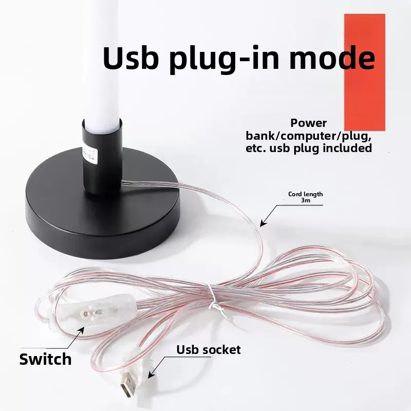 Modern Minimalist Lines LED Wedding Photography Creative Fill Light Atmosphere Floor Colorful Remote Control Lamp