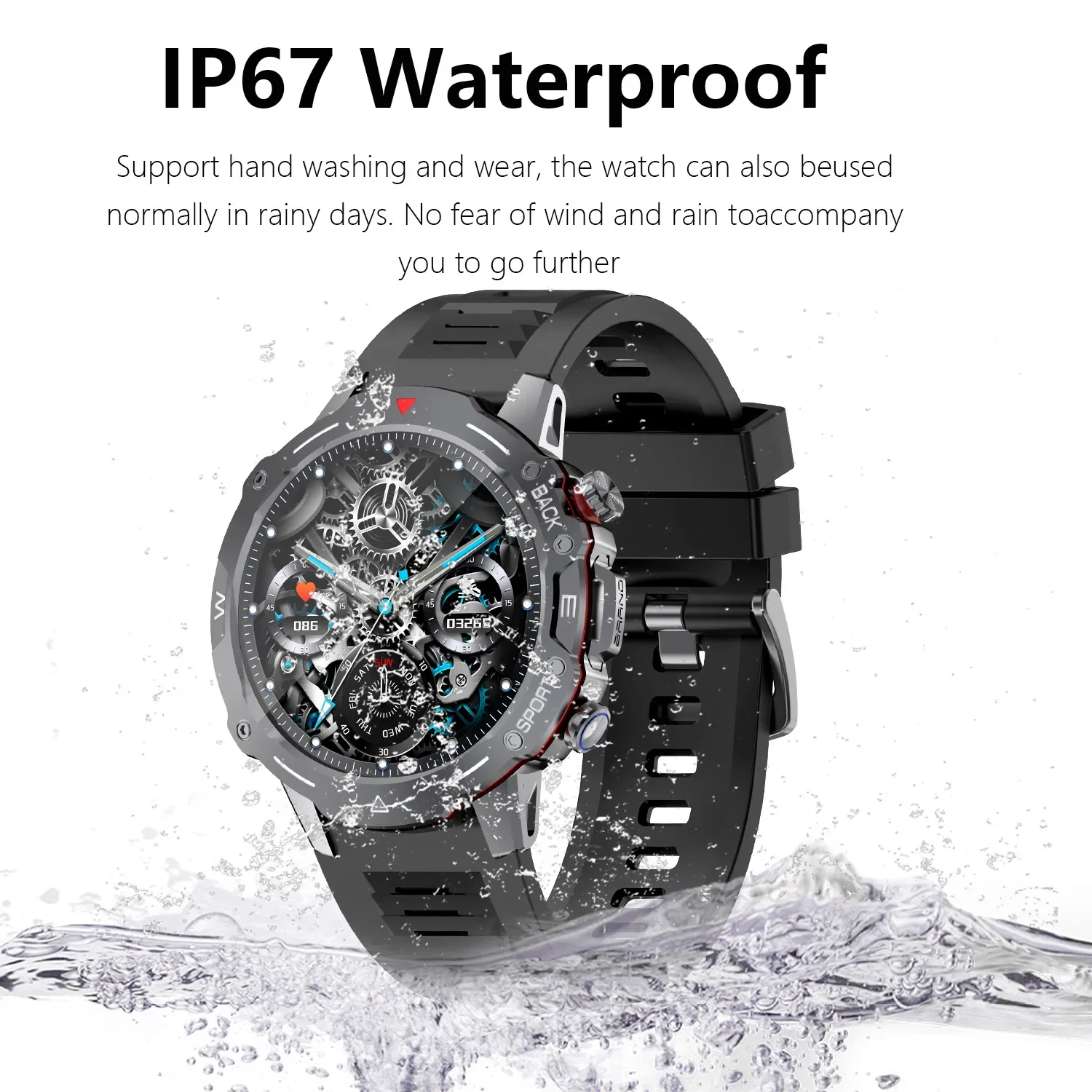 Smart watch Bluetooth call intelligent sports watch sports data analysis and accurate tracking information reminder smartwatch