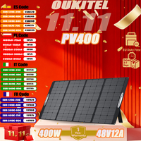Oukitel PV400 Foldable Portable Solar Panel 400W 12A 23% Energy Conversion IP 67 Waterproof Outdoor Camping Solar Charging Panel