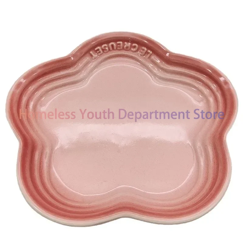 14cm Plum Blossom Small Plate Sauce Plates French Cool Color Cake Dish Gradual Spit Bone Dishs Tableware Ceramic Dessert image 5