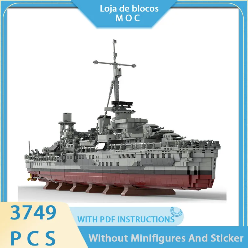 New MOC Building Blocks Military Model HMS Stork Bitten class Patrol Ship Technology Modular Festival Toy DIY Assembly Set