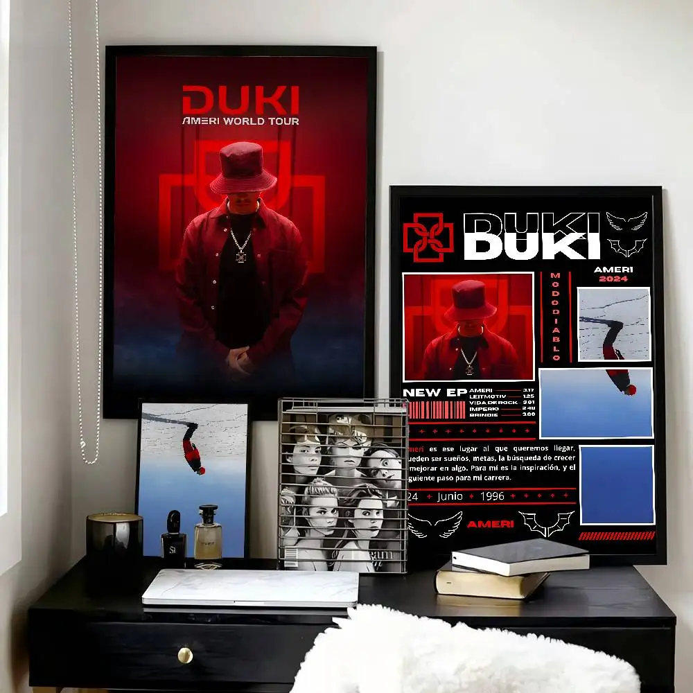 Rapper Singer D-Duki Ameri    Poster and Prints Wall Art Pictures for Modern Bedroom Game Room Home Decor