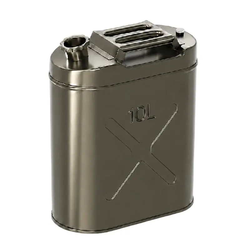 A11M-Oil Guide Tube Equipped Portable 10L Oil Tank Water Tank For Outdoor RV Camping