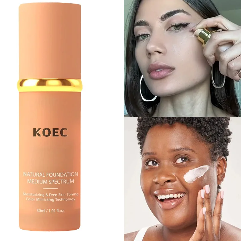 

4-in-1 Foundation Liquid Makeup 4 In 1 Foundation Light Spectrum Sunscreen Serum Liquid Hydrating Full Coverage Concealer