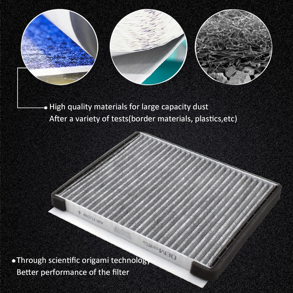 Car Activated Carbon Cabin Air Filter For Hyundai Accent Elantra i30 LC MC HD MD UD GD Kia Carens Cee'd JD 2013 2014 2015 2016