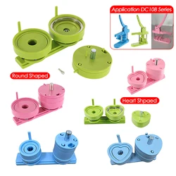 Moldes para hacer insignias de 25/32/37/44/58/75mm, máquina de prensa para hacer insignias con botones DIY, molde de troquel intercambiable, troquel de perforación de insignia redondo