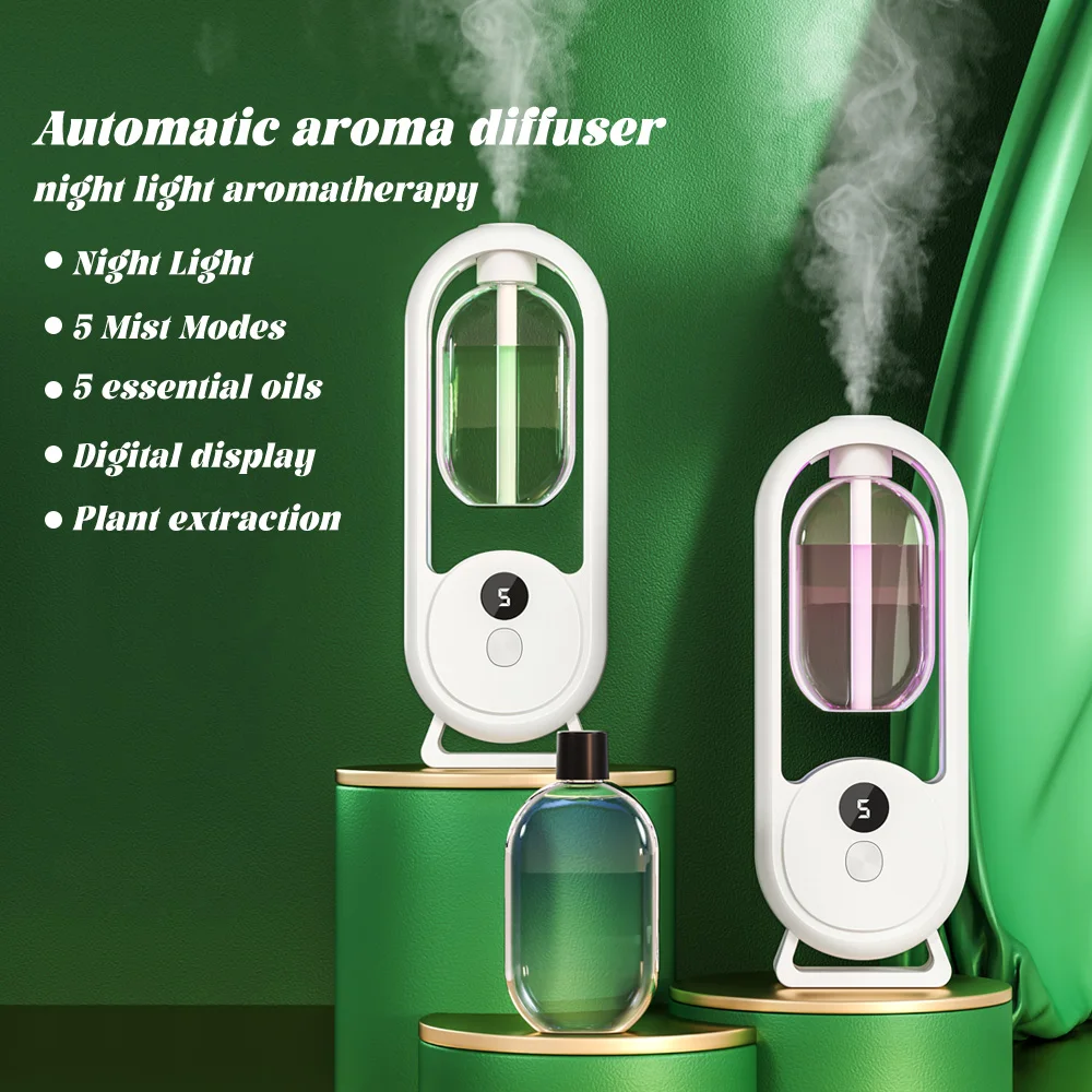 Portable USB  Air Humidifier aroma diffuser Timed essential oil aromatherapy machine Automotive purifier with Night Light