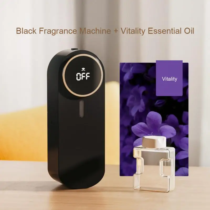 

USB Portable Air Purifiers Perfume Diffuser Screen Display Wall Mounted Room Fragrance Machine Essential Oil Diffuser