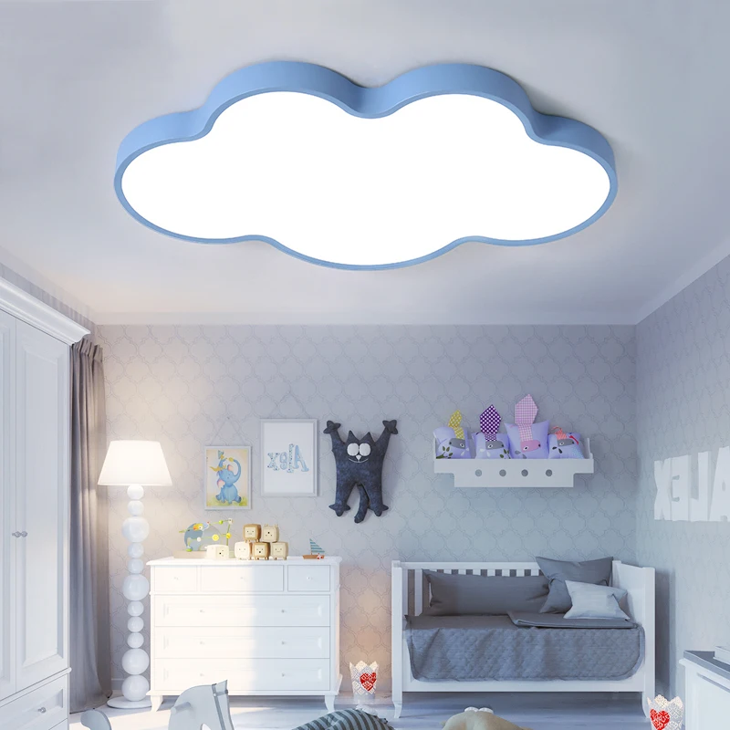 Led Cloud Ceiling Lights Multicolor Children\'s Room Ceiling Lamp Cartoon Bedroom Chandelier Amusement Kindergarten Nursery Lamps