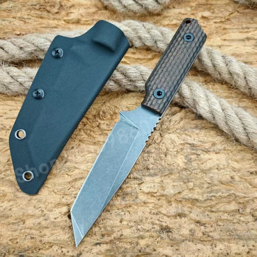 DB Straight Blade Blade Is Made of 8Cr13Mov Material G10 Handle Portable Self-defense Tactical Knife Survival Knife Men's Gifts