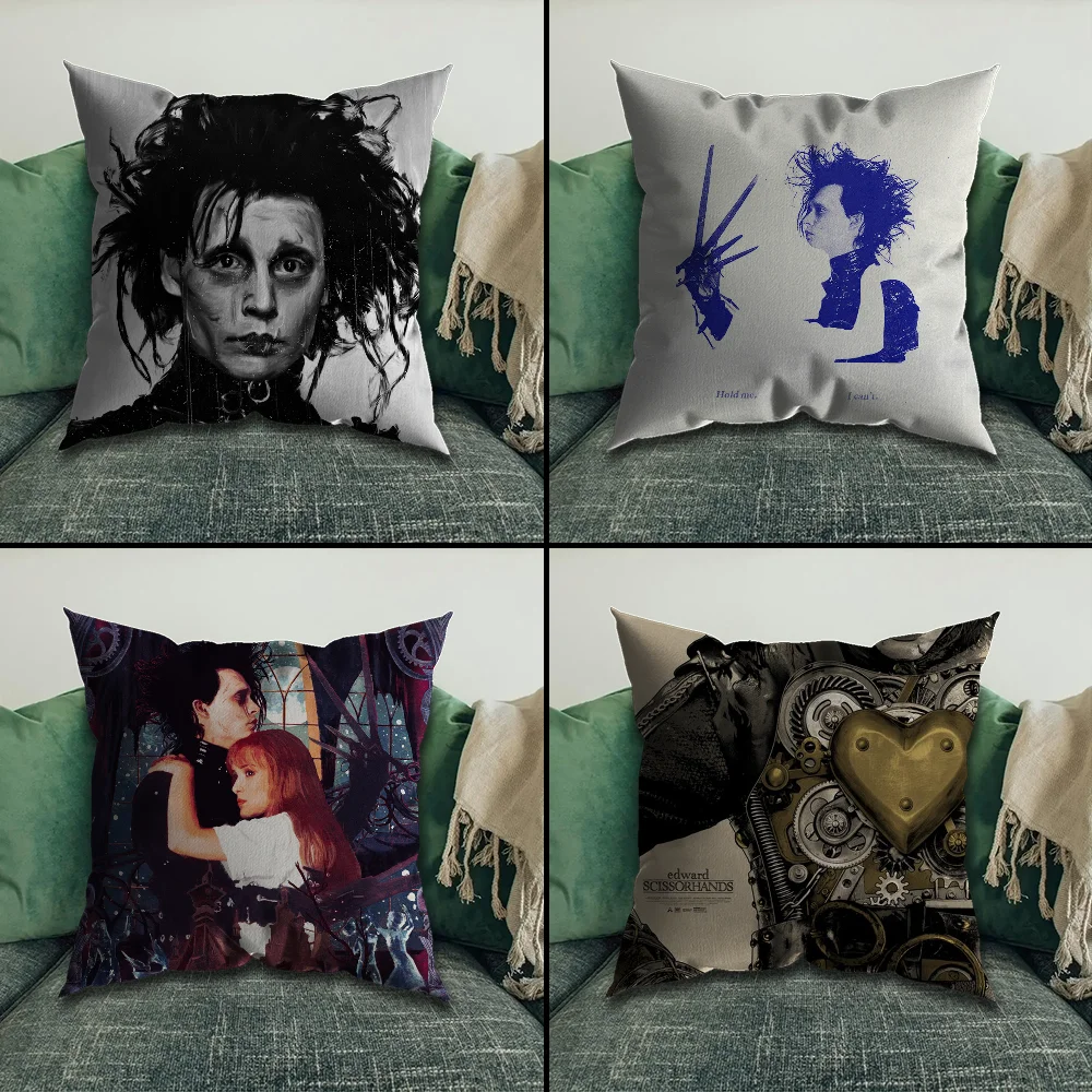

Movie Edward Scissorhands Pillow Case Pillowcase Home Sofa Cushions Car Cushions Pillowcover Office Pillowshell Pillow