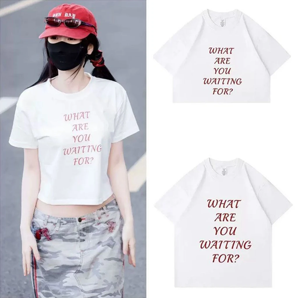 2026 Star Same T-shirt TOP PHOTO Printe TShirt Kpop SpicyHoney Printe tShirt Pullovers Women Korean Style Summer Oversized Tshir
