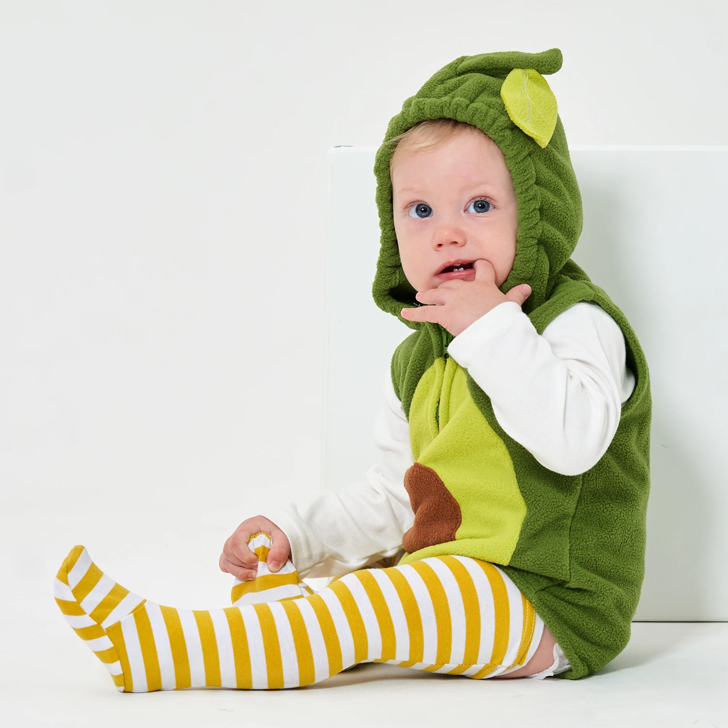 Umorden Infant Toddler Avocado Costume per neonate ragazzi pagliaccetto con cappuccio Legging 2 pezzi Set Outfit 6M 12M 18M Halloween Purim