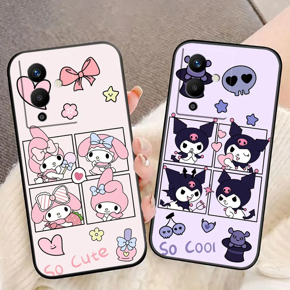 S-Sanrio K-Kuromi My Melody Phone Case For Infinix TECNO POP SPARK SMART 5 6 7 8 20 20C CAMON 20 30 POVA 6 5 4 2 ZERO 30 20 Case