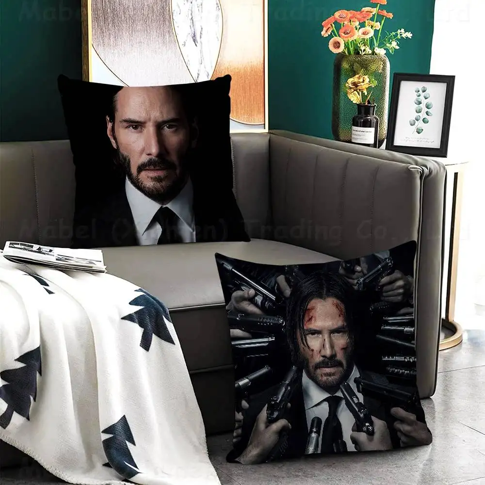 Movie John Wick Cushion Cover 30x50 Polyester Sofa Cushions Decorative Throw Pillows Home Decoration Pillowcover