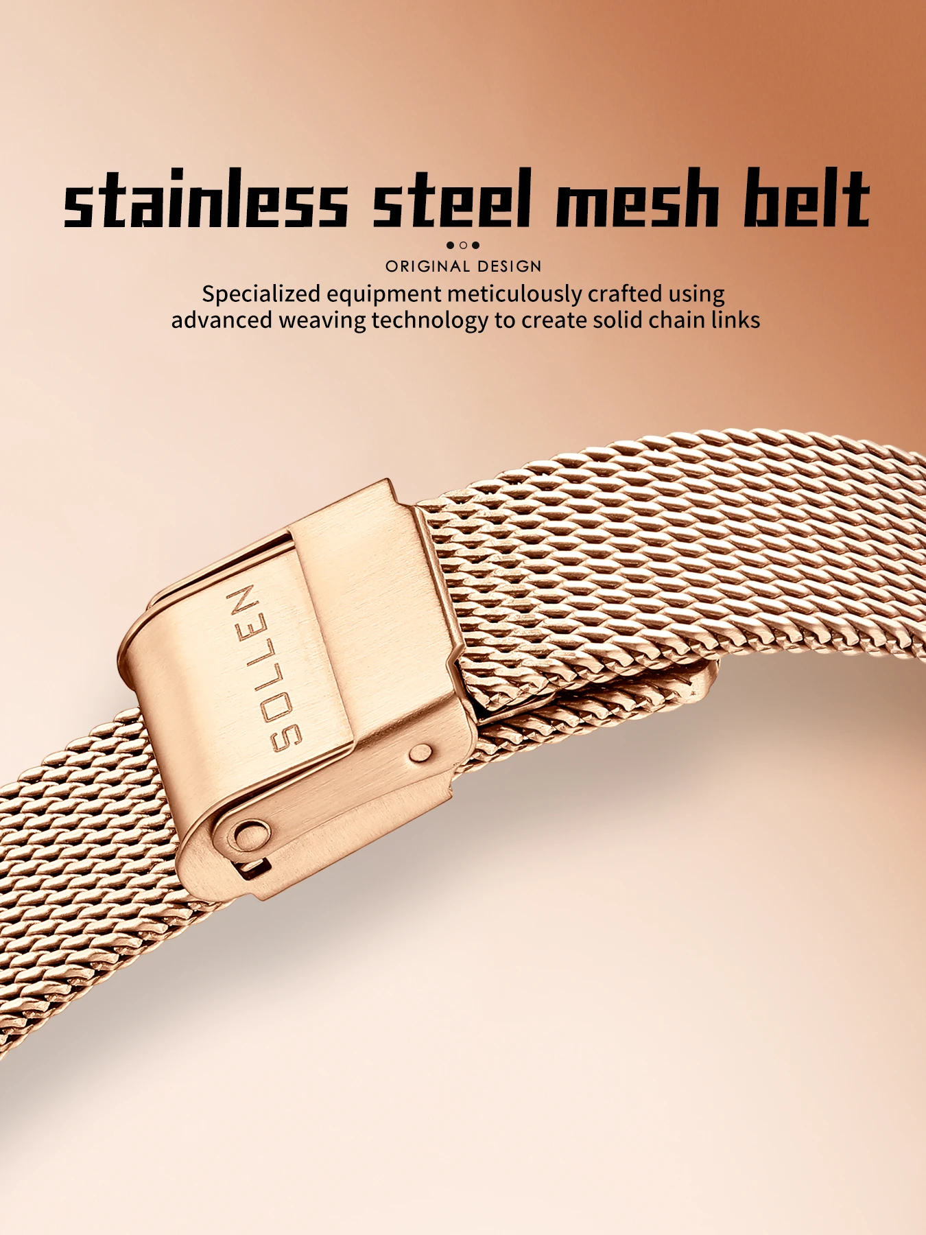 SOLLEN Women's Fully Automatic Mechanical Watch Waterproof Night Light Student National Watch Giving Girlfriend Valentine's Day