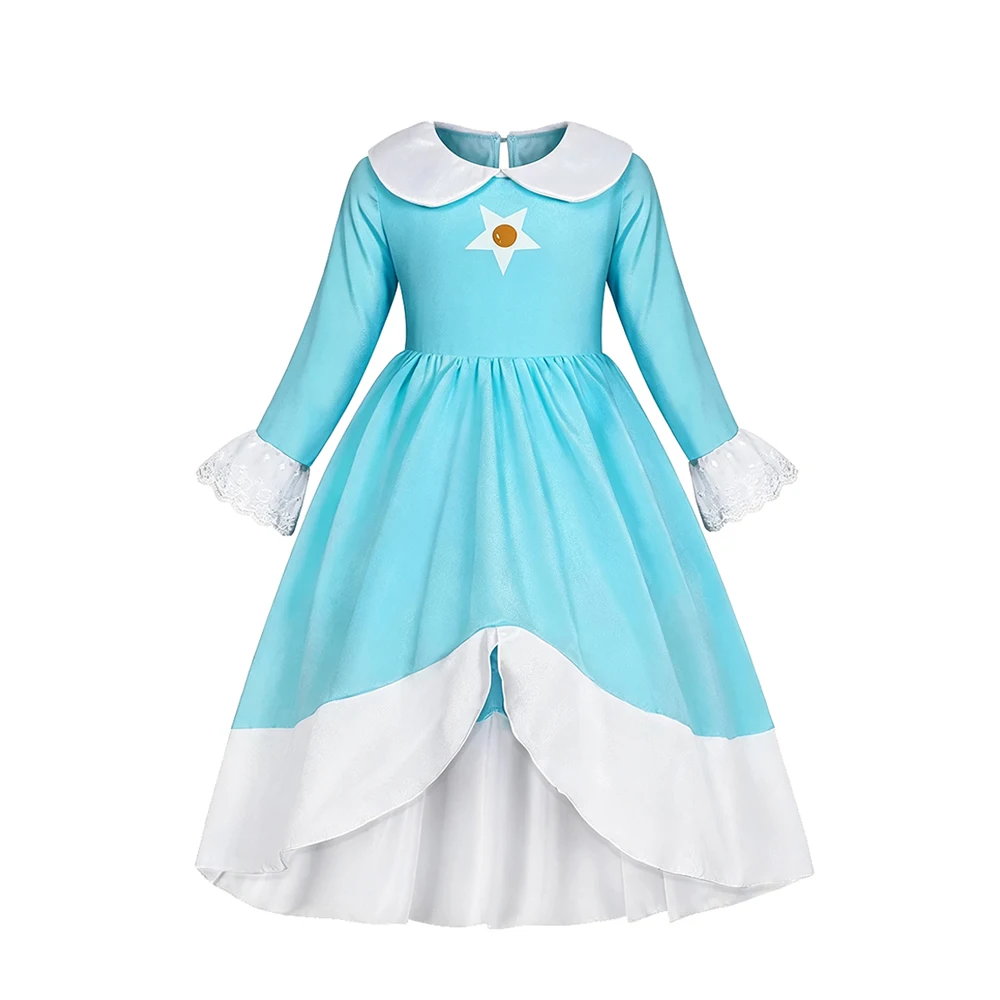Rosalina Mädchenkleidung Partykleider Kinderkostüm Halloween Karneval Geburtstag Schwalbenschwanz-Kleid – Detail 3
