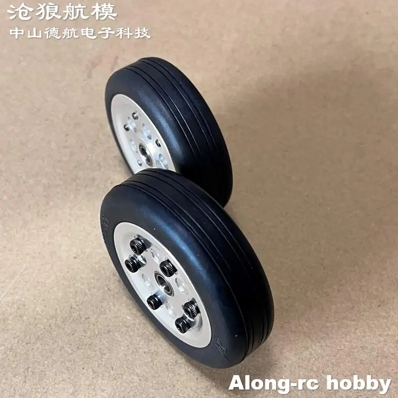 40mm 45 50 55 60 65 Nose Rubber Hollow wheels with Bearings for RC Airplane Hobby Models DIY Plane Model Landing Gear Spare Part