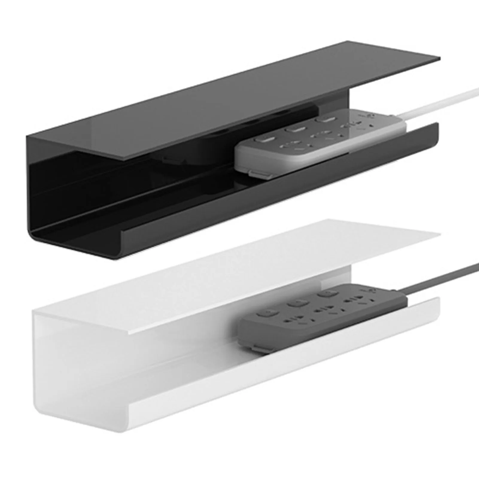 

Cable Management Under Desk, No Screw No Drill Cable Cord Management for Office and Home, Under Desk Cable Management Tray