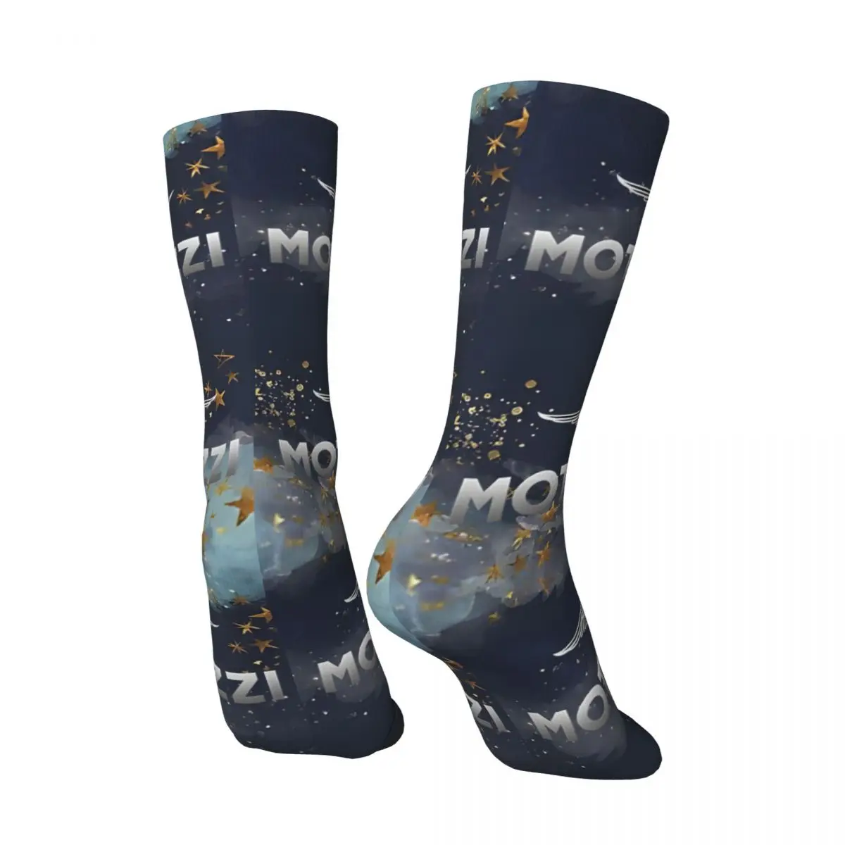 Vintage Silver Motorcycles Bird Men's compression Socks Unisex M-Moto Guzzis Harajuku Pattern Printed Novelty Crew Sock