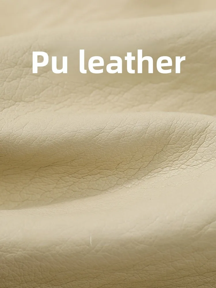 Ele ort PU Leather Jaet Women's Casual Workwear Fairy's ket ature Sensation High-End Feel Teenage Faion