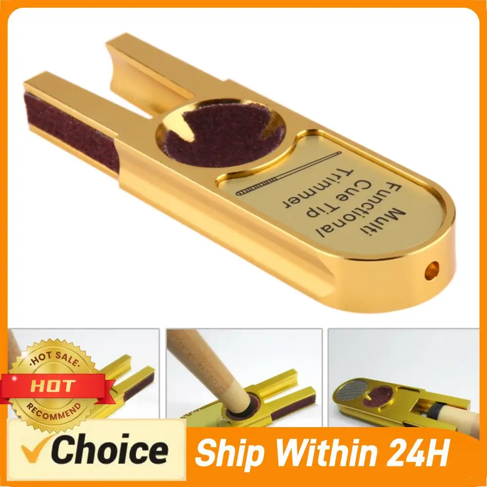 

U Shaped Cue Tip Trimmer Multi-Function Billiards Pool Cue Tip Shaper Tool Pool Cue Tips Sharper Billiard Accessories