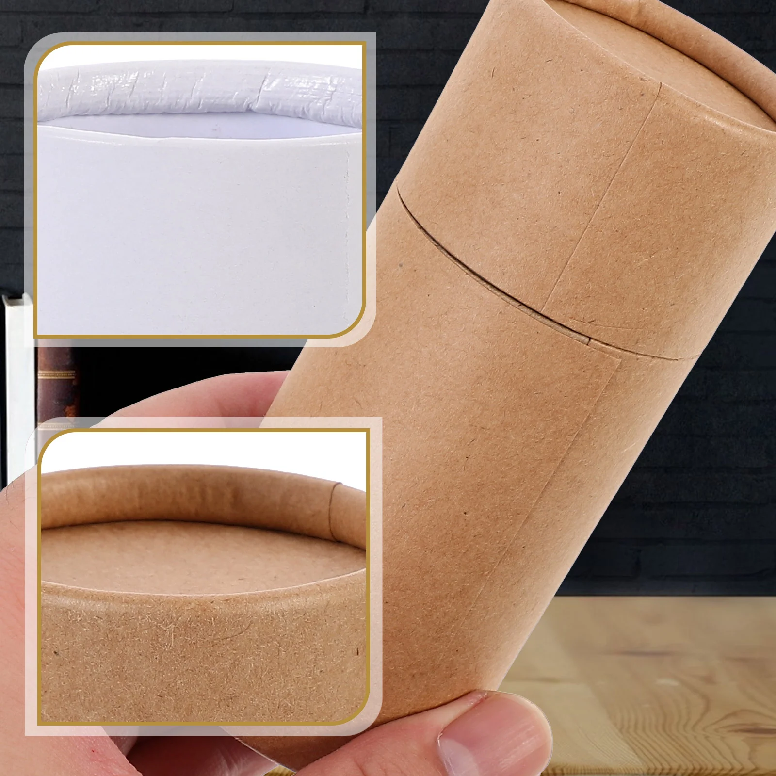 20 Pcs Essential Oil Bottle Paper Tube Box Boxes Practical Gift Container Cardboard for Friends Face Mounting Cylinder Shape