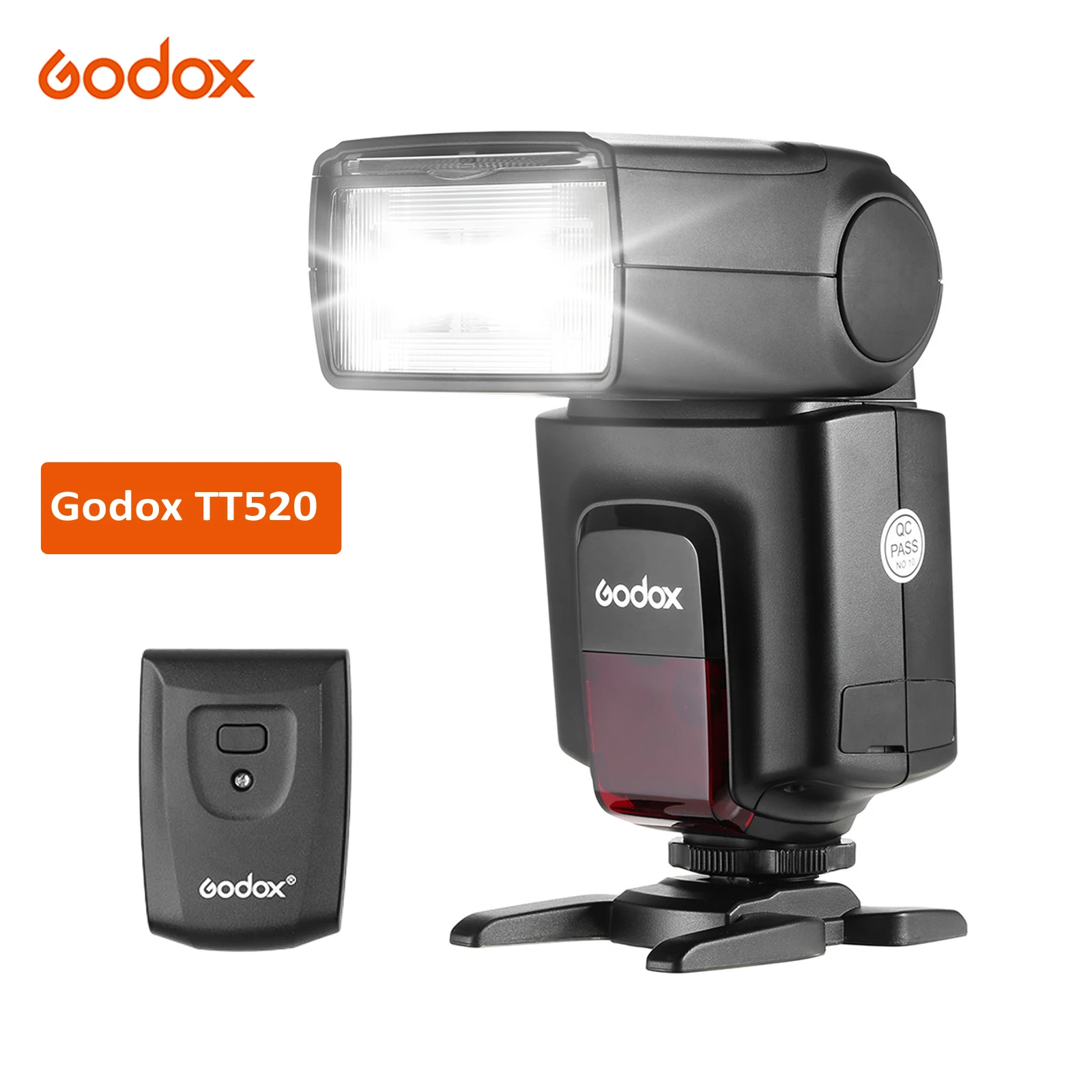 Godox TT520 On-Camera Flash Electronic Speedlite+AT-16 2.4G Wireless Trigger Transmitter Guide S1 S2 Mode for Canon Nikon Pentax